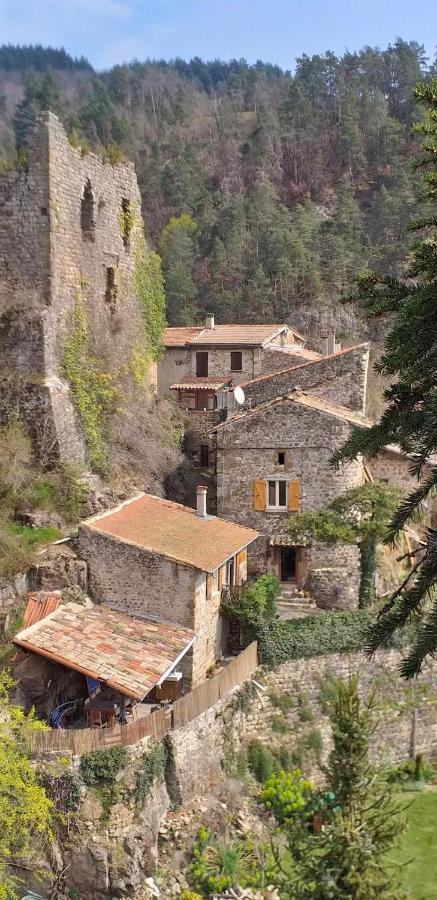Gite Le Rocher Du Chateau De Retourtour Lamastre Bagian luar foto